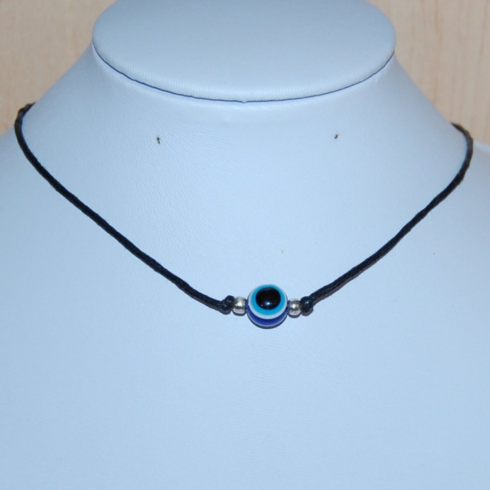 Evil Eye Necklace,Evil Eye Cord Necklace,Hamsa Necklace,Evil Eye Choker …
